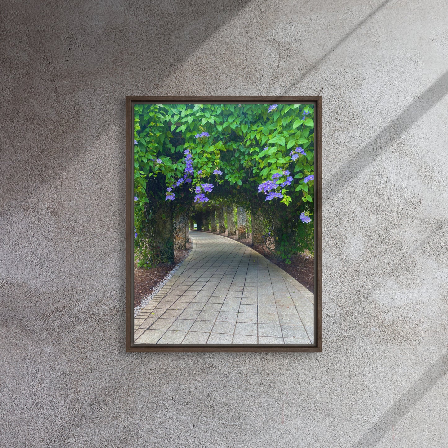 A Stroll Through The Gardens (Framed Canvas)
