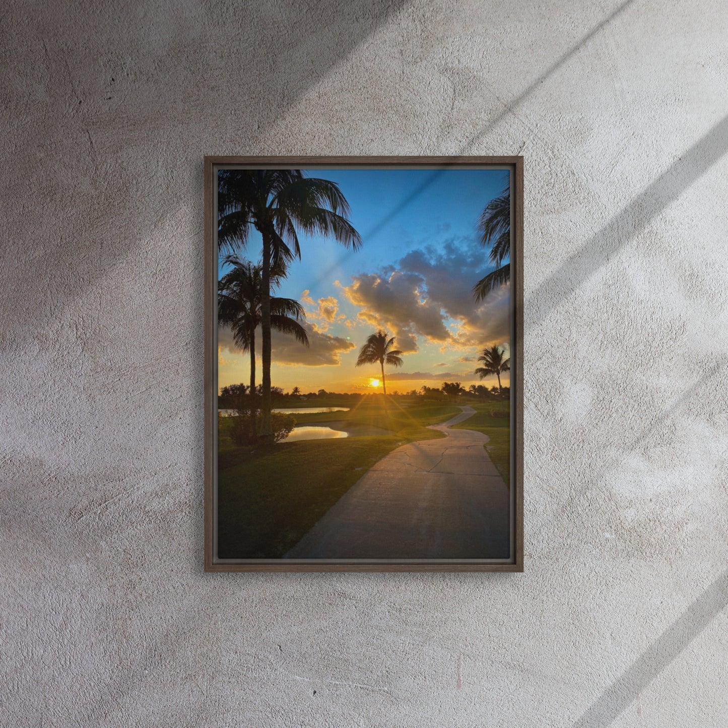 To The 19th Hole. (Framed Canvas)