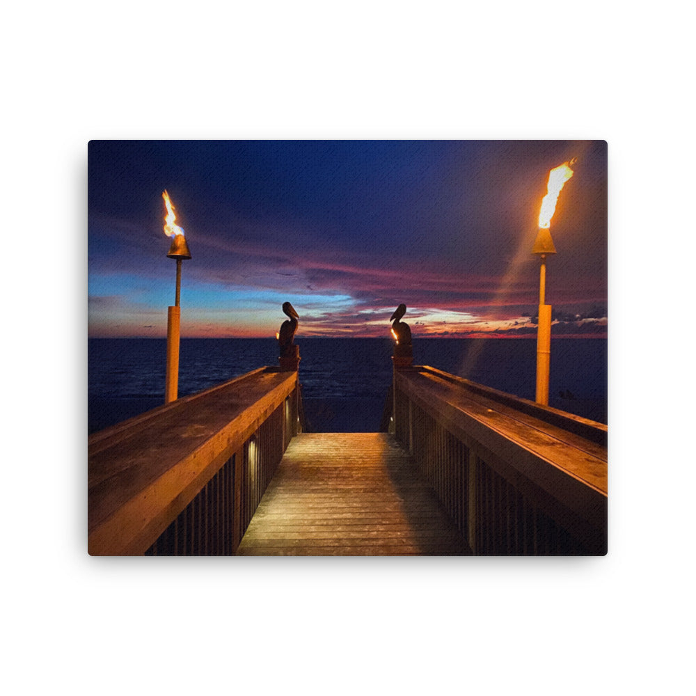 Pelicans at Gumbo (Horizontal Thin Canvas)