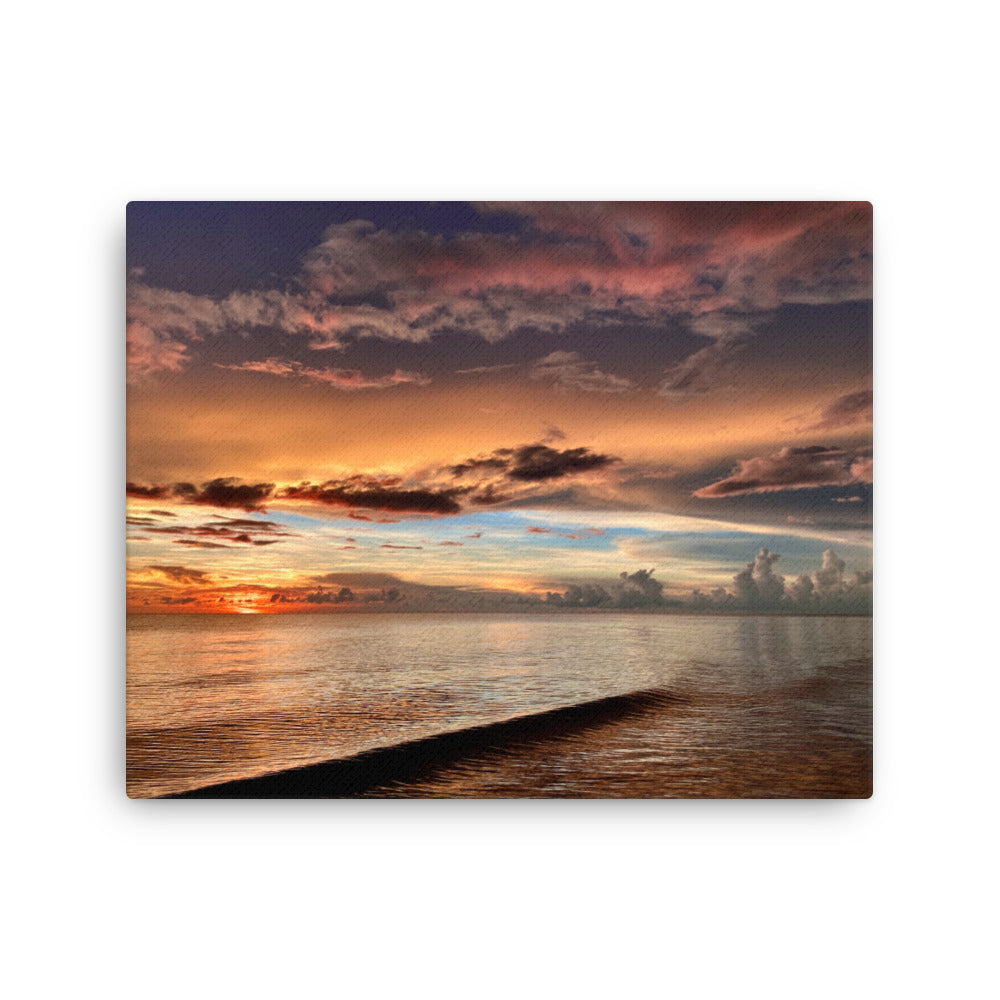 Brushstroke Sunset (Thin Canvas)