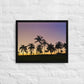 Lavender Palms (Framed Canvas)