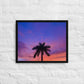 Neon Palm (Framed Canvas)
