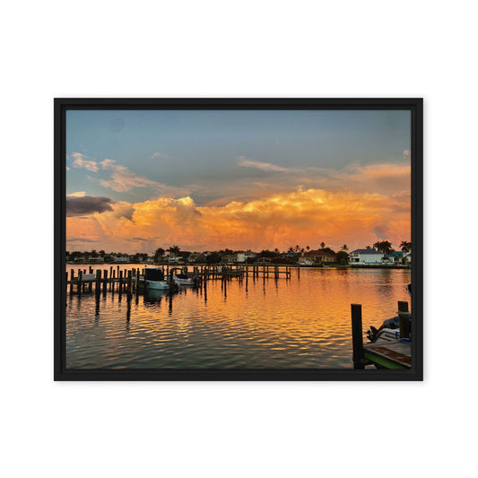 Ablaze in Park Shore (Framed Canvas)