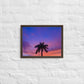 Neon Palm (Framed Canvas)