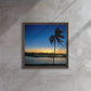 Morning Blues (Framed Canvas)