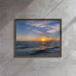The Pelican Sunset (Framed Canvas)