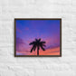 Neon Palm (Framed Canvas)
