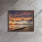 Brushstroke Sunset (Framed Canvas)