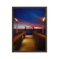 Pelicans At Gumbo (Vertical Framed Canvas)