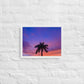 Neon Palm (Framed Canvas)