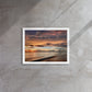 Brushstroke Sunset (Framed Canvas)