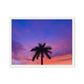 Neon Palm (Framed Canvas)